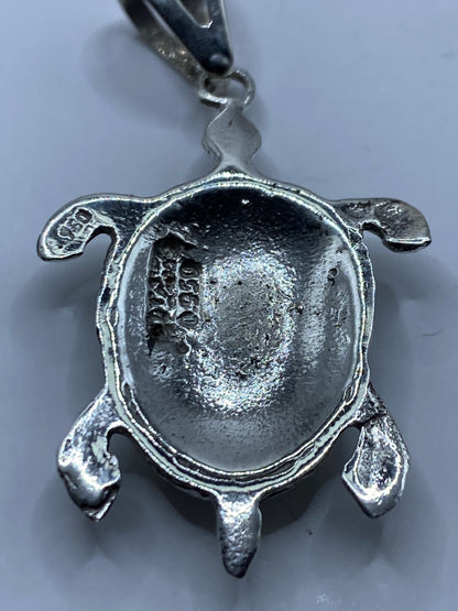 Dije de Tortuga Plata .950 con Ópalo de Fuego — Taxco — foto 5