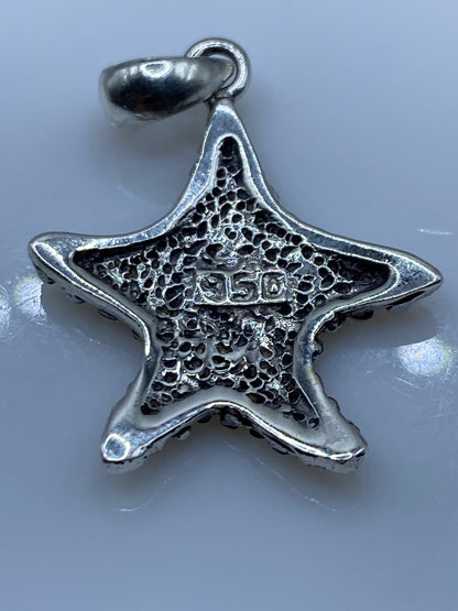Dije Estrella Marina Plata .950 Ópalo de Fuego — foto 5