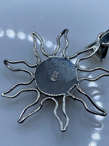 Dije Sol de Plata con Ópalo de Fuego — Taxco .950 — foto 5