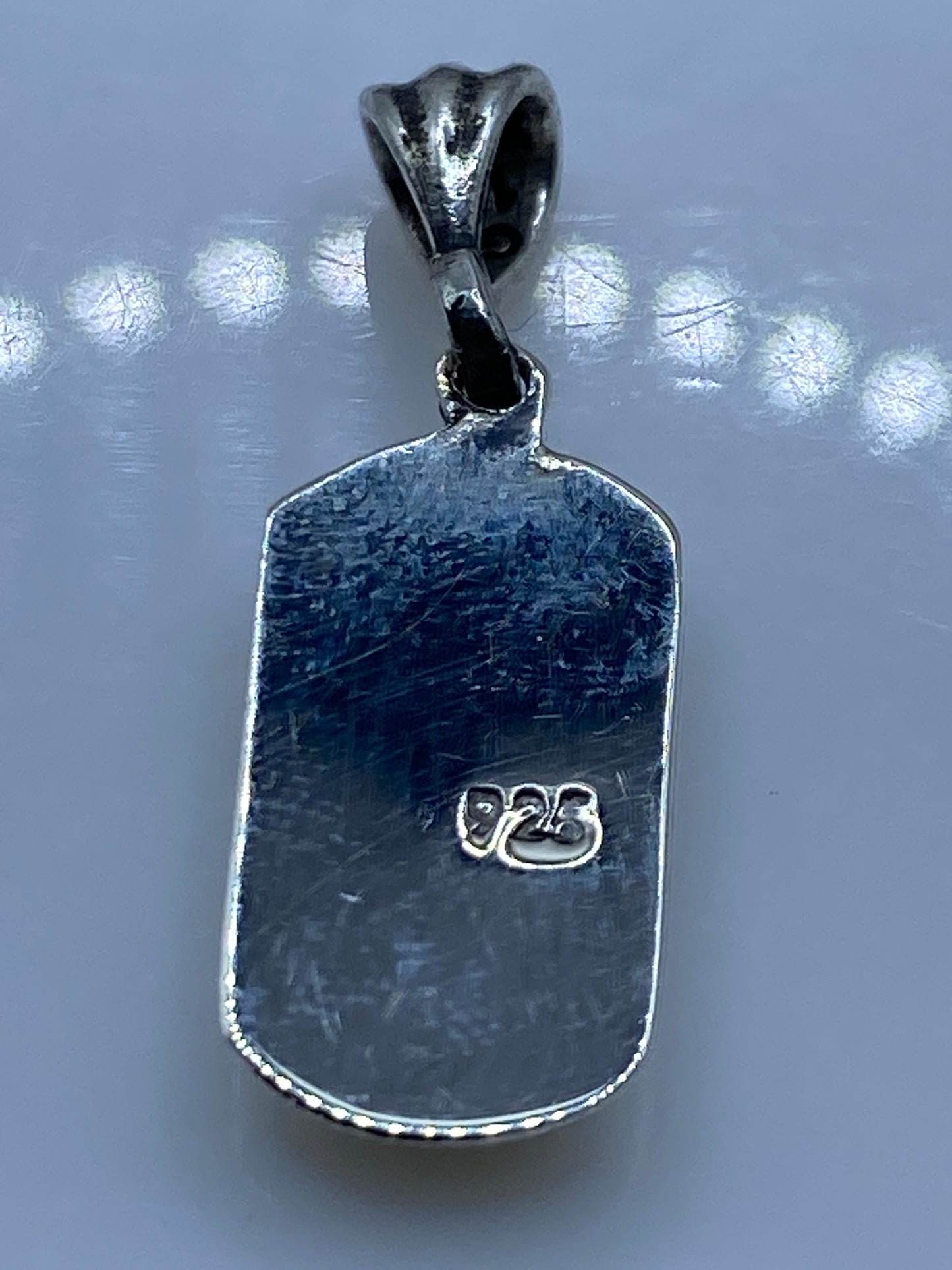 Dije Plata Ópalo de Fuego Azul — Taxco .925 — foto 5