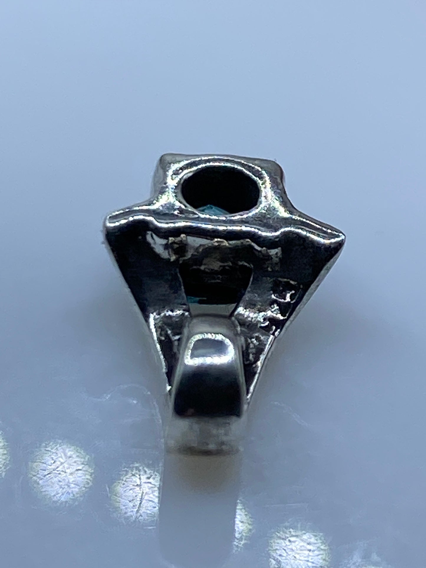 Dije Plata Circonia Azul Cielo — Taxco .925 — foto 5