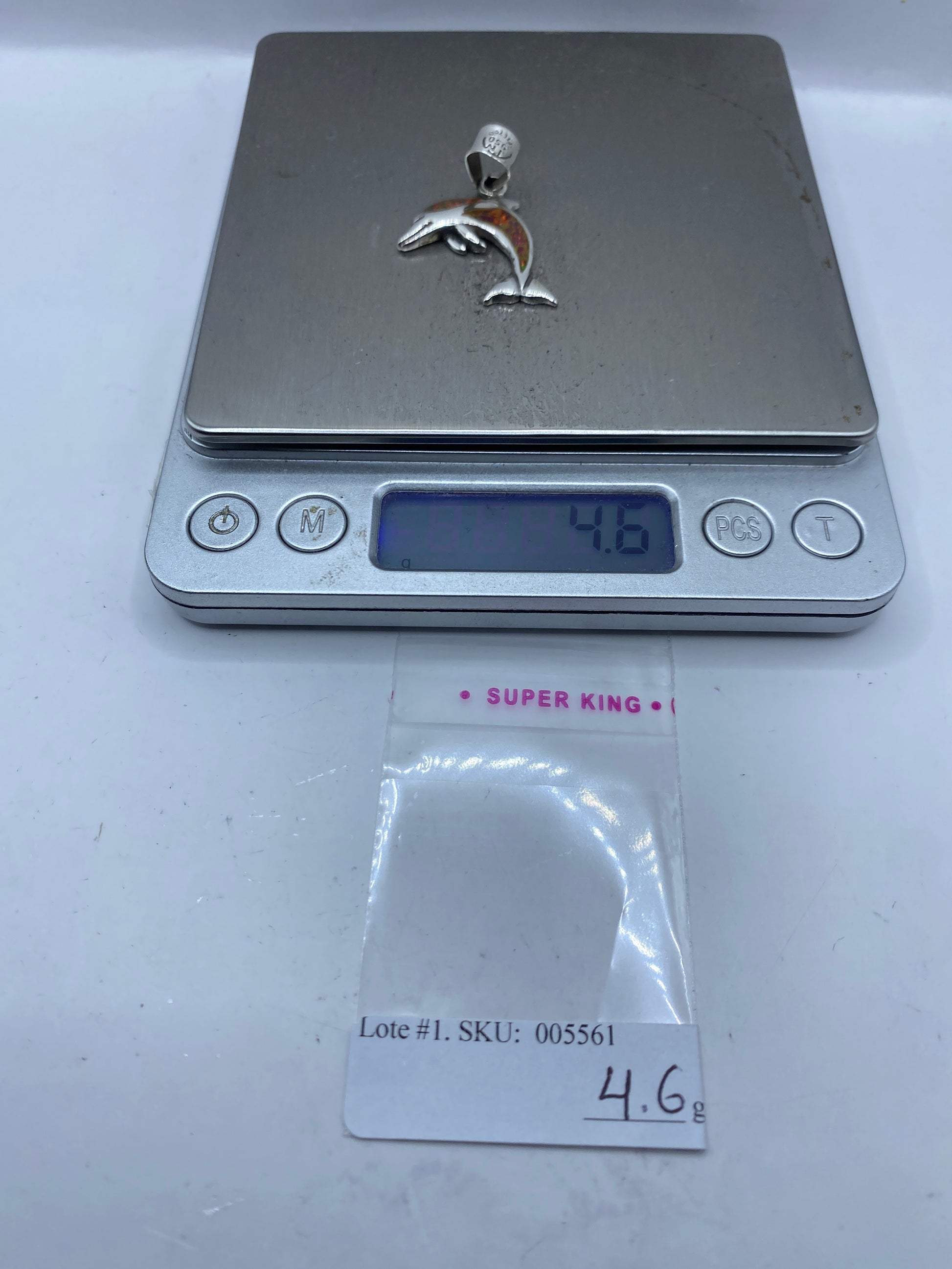 Dije Delfín Plata .950 con Ópalo de Fuego — Taxco — foto 6