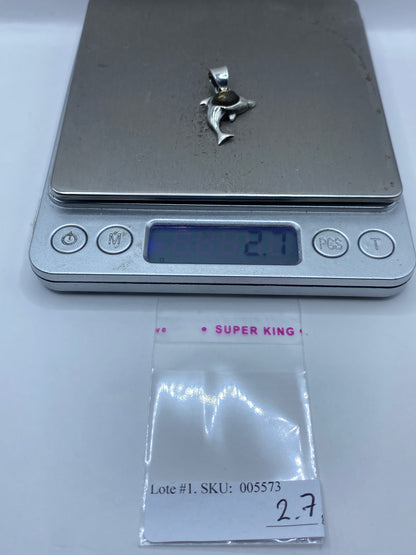 Dije Delfín Plata con Ámbar — Taxco .925 — foto 6