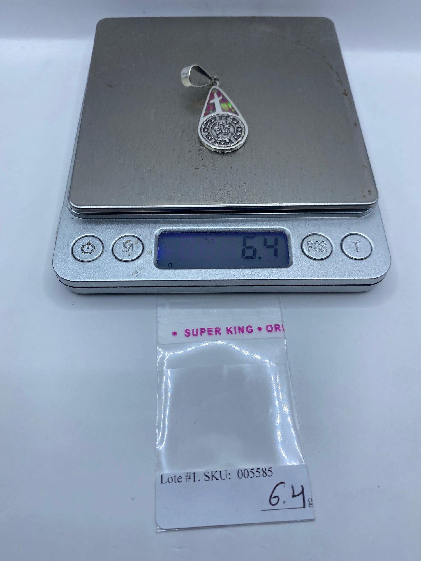 Dije Plata Zodiaco Azteca con Ópalo de Fuego — Taxco .950 — foto 6