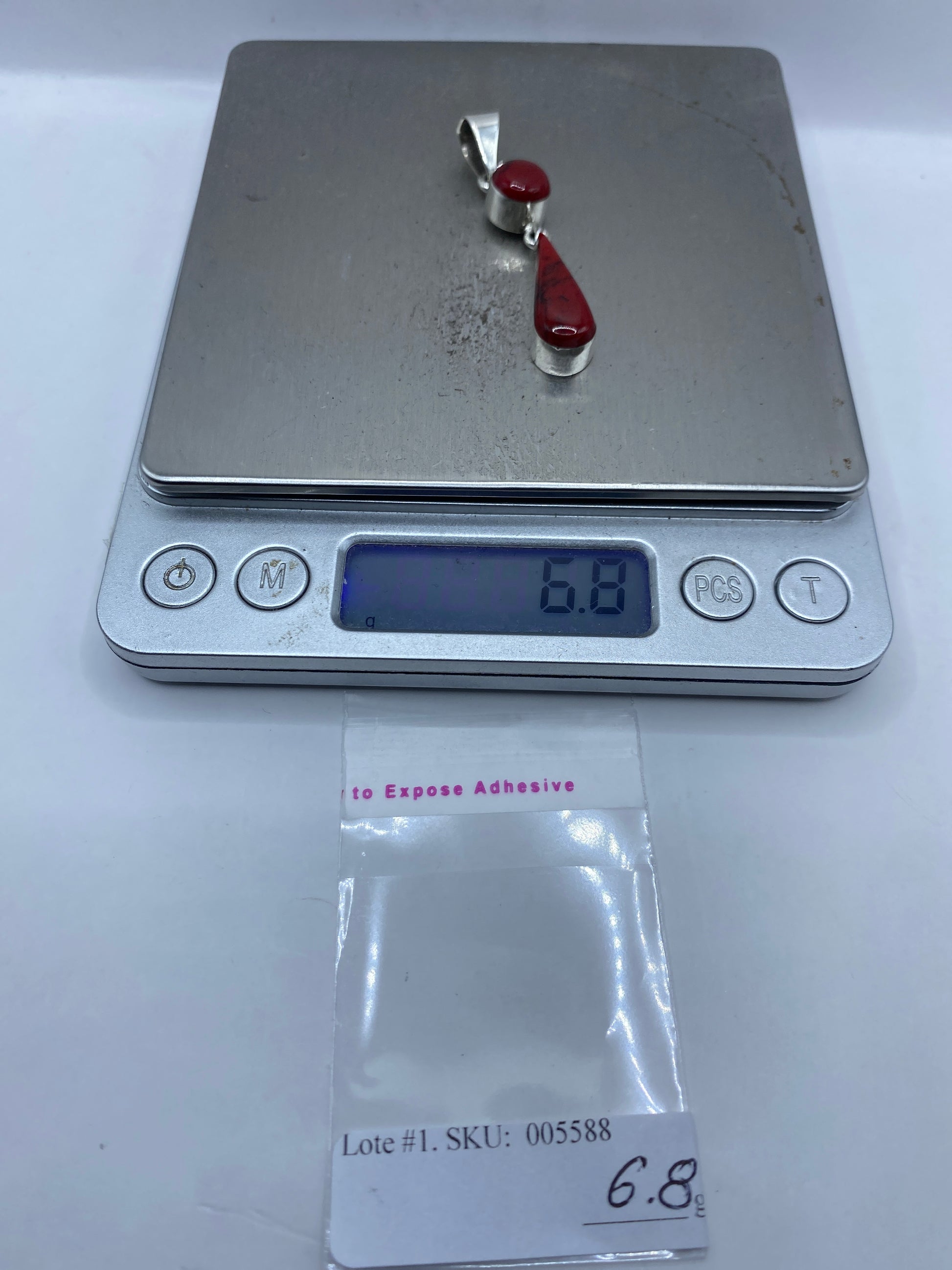 Dije de Plata Coral Rojo — Taxco .950 — foto 6