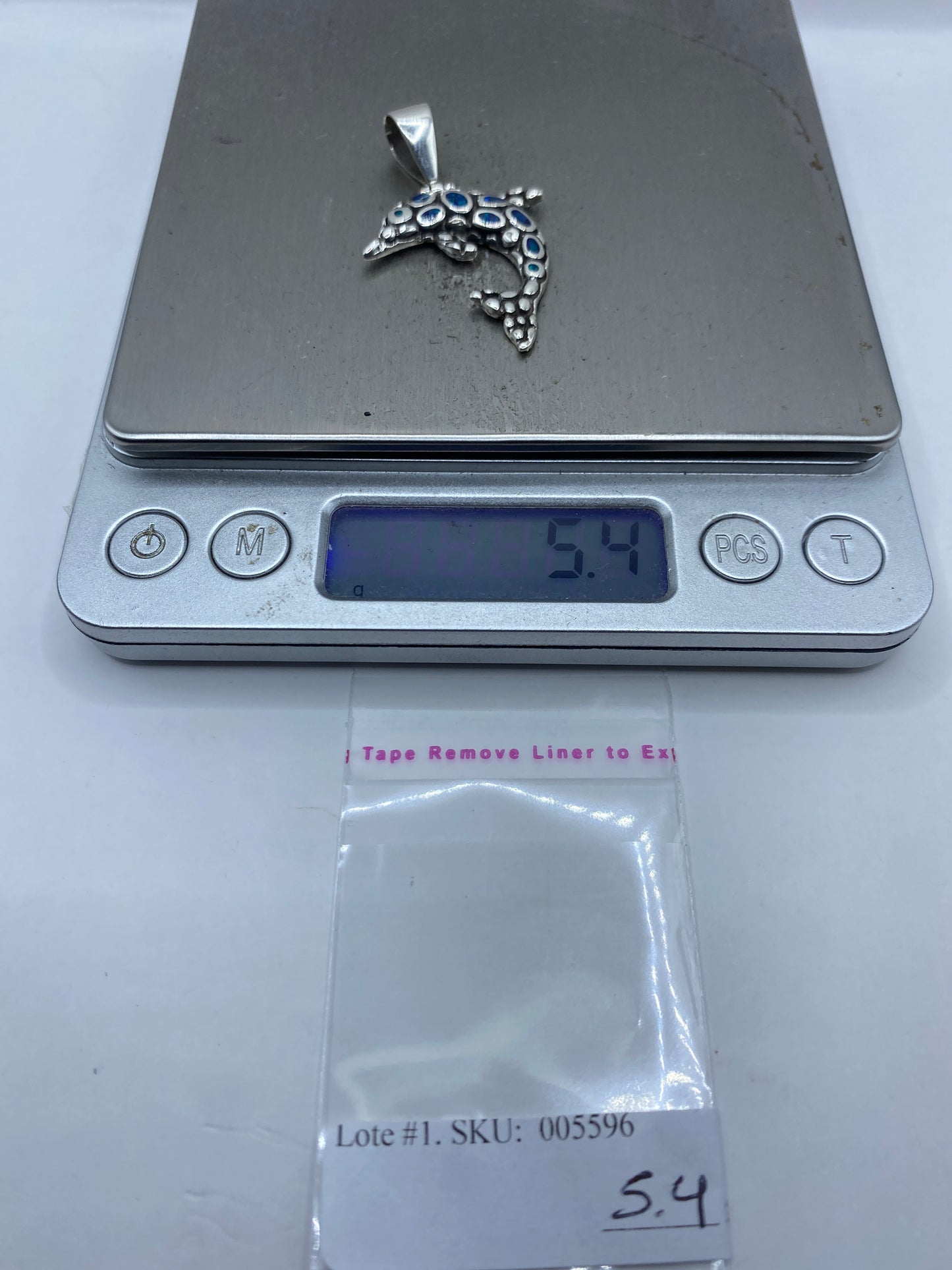 Dije Delfín de Plata .950 con Ópalo de Fuego — Taxco — foto 6
