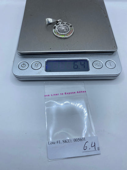 Dije Plata Ópalo de Fuego Pirámide Azteca — Taxco .950 — foto 6
