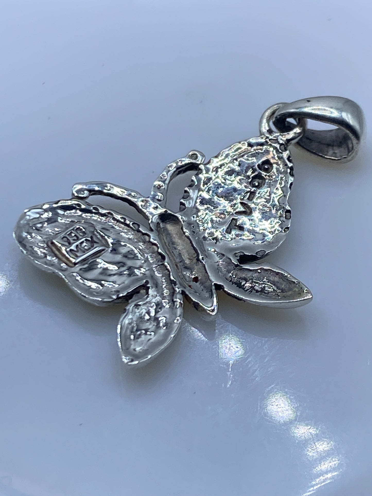 Dije Mariposa Plata .950 Ópalo de Fuego — Taxco — foto 5