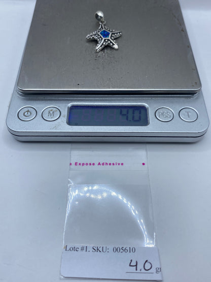 Dije Estrella Marina Plata .950 con Opalo de Fuego — Taxco — foto 6
