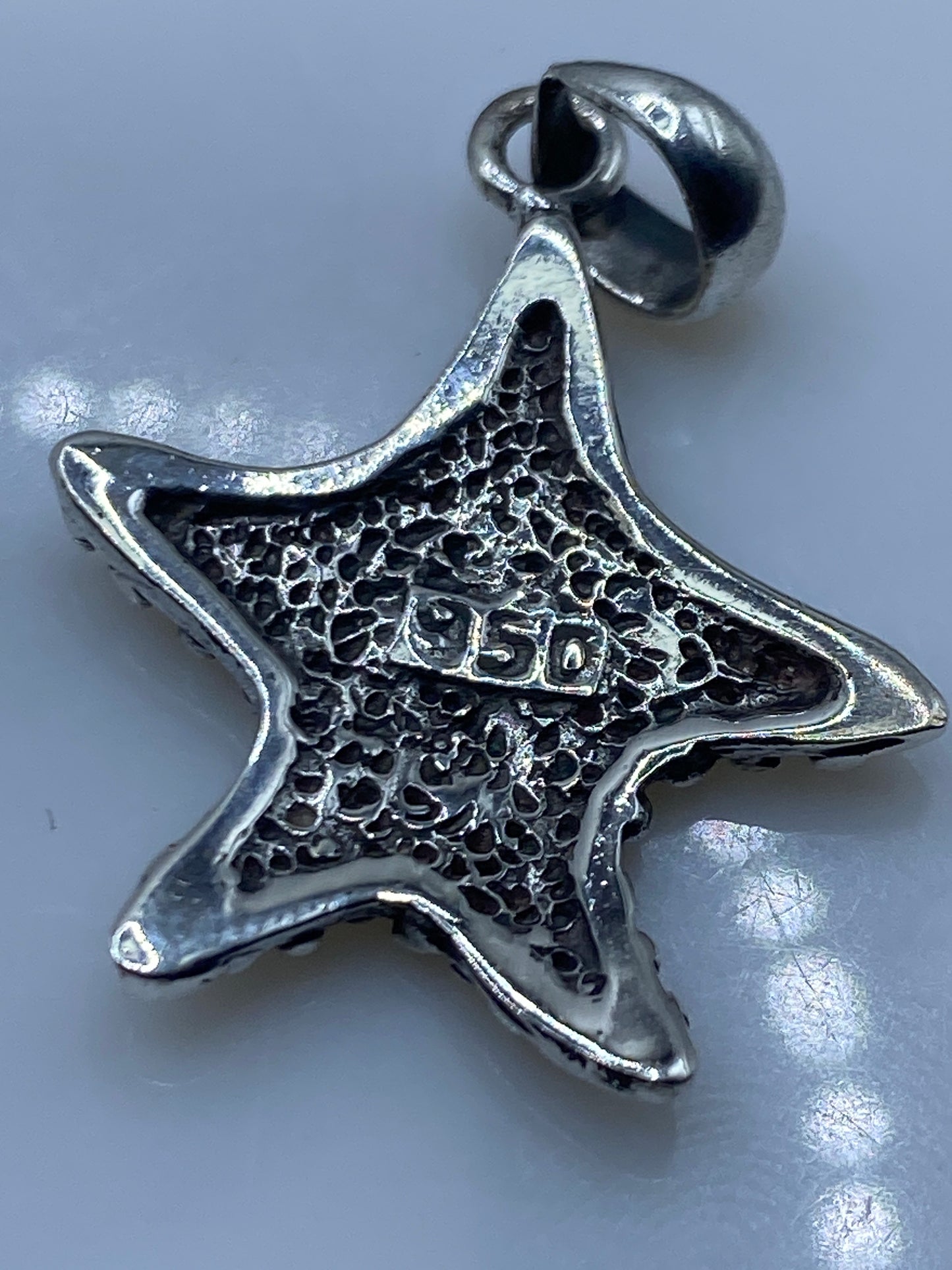 Dije Estrella de Plata con Ópalo de Fuego — Taxco .950 — foto 5
