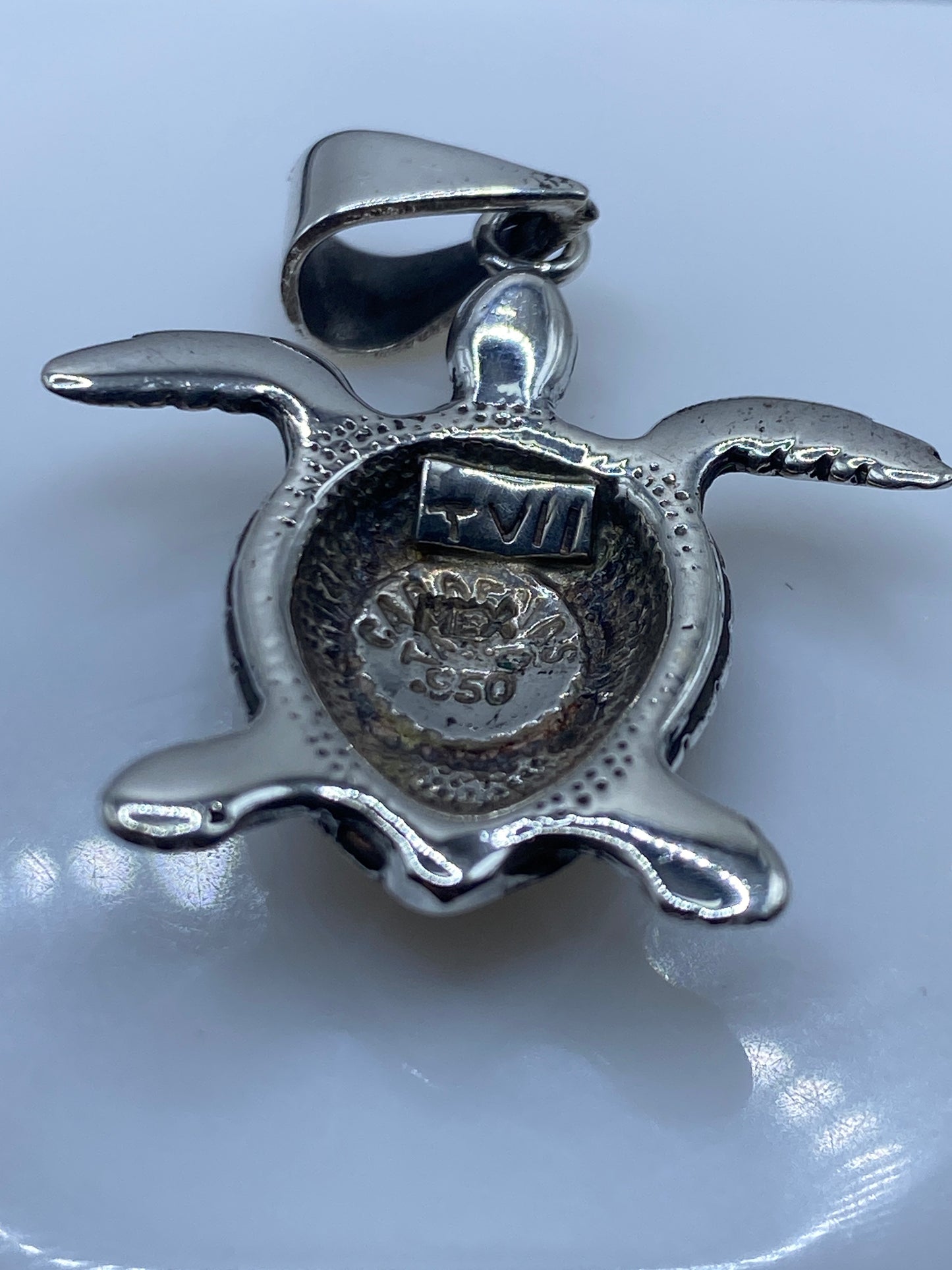 Dije Tortuga Plata .950 con Ópalo de Fuego — Taxco — foto 5
