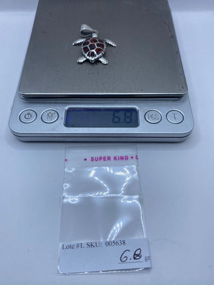 Dije Tortuga Plata .950 con Ópalo de Fuego — Taxco — foto 6