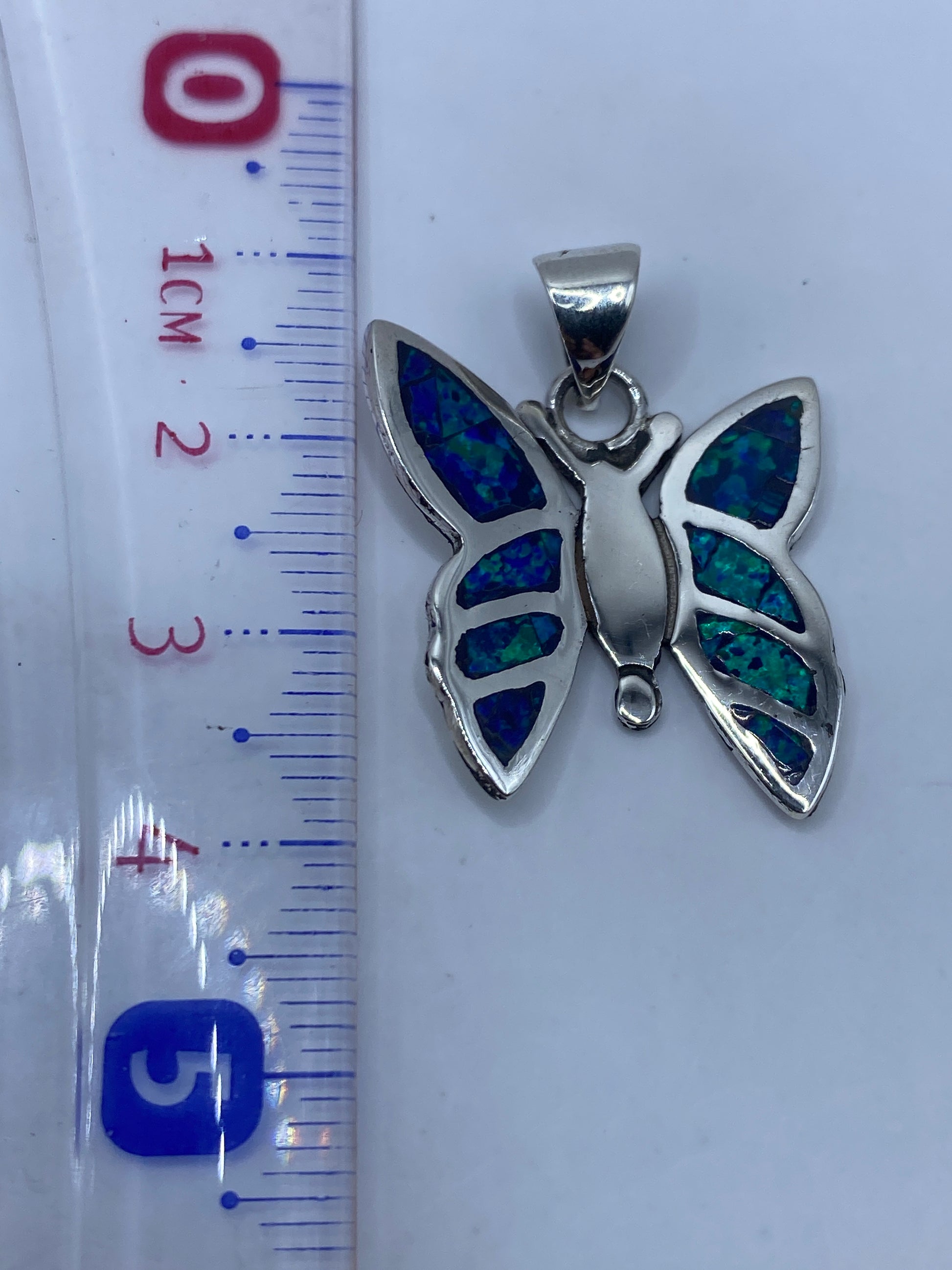 Dije Mariposa Plata .950 con Ópalo de Fuego — Taxco — foto 4