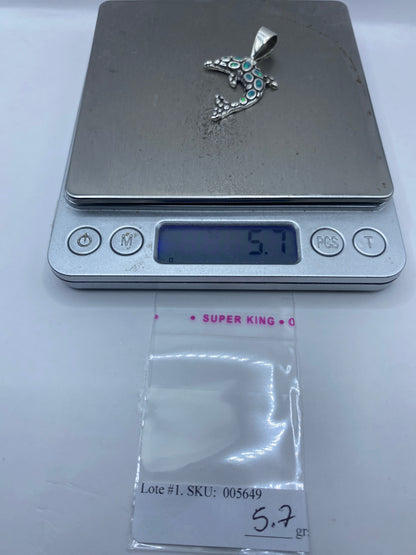 Dije Delfín Plata .950 con Ópalo de Fuego — Taxco — foto 6