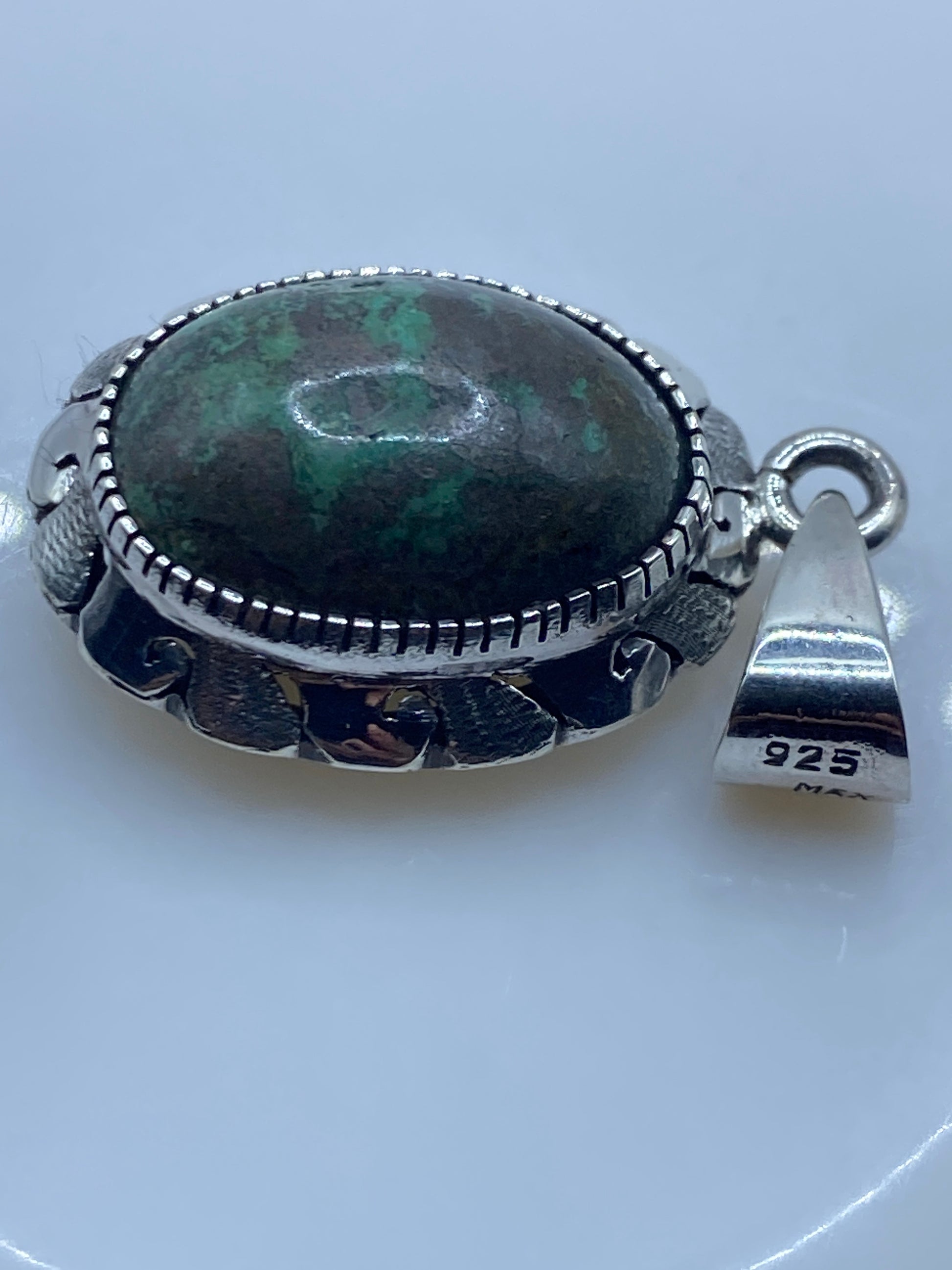 Dije de Plata con Piedra Engastada — Taxco .925 — foto 5