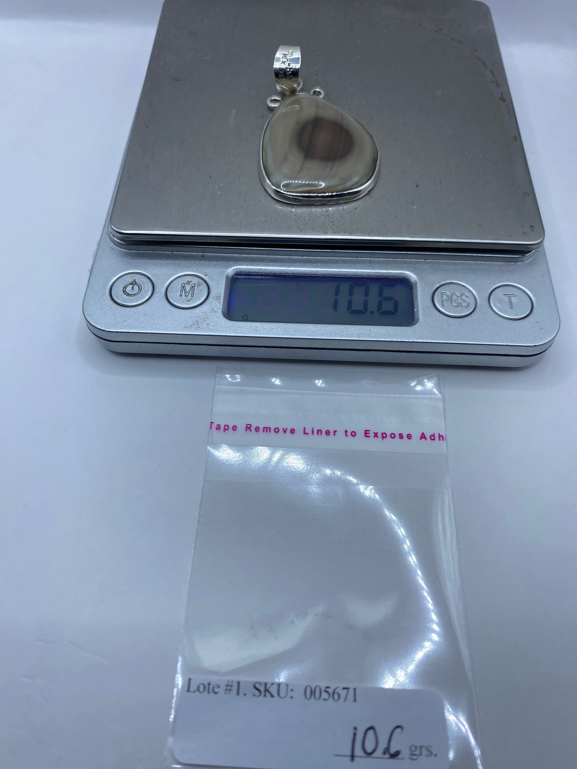 Dije de Plata .950 con Piedra Café — Taxco Hecho a Medida — foto 6