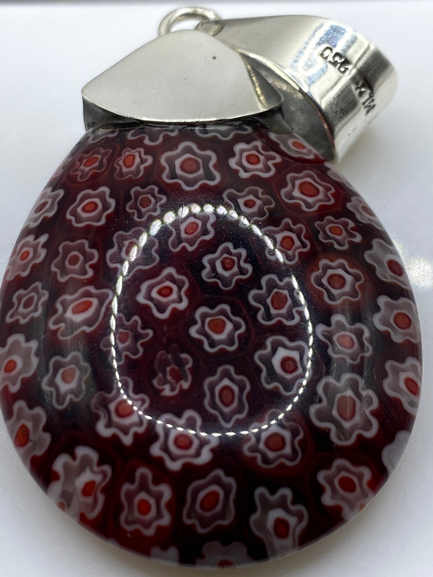 Dije Plata .950 con Piedra Roja Incrustada — Taxco — foto 5
