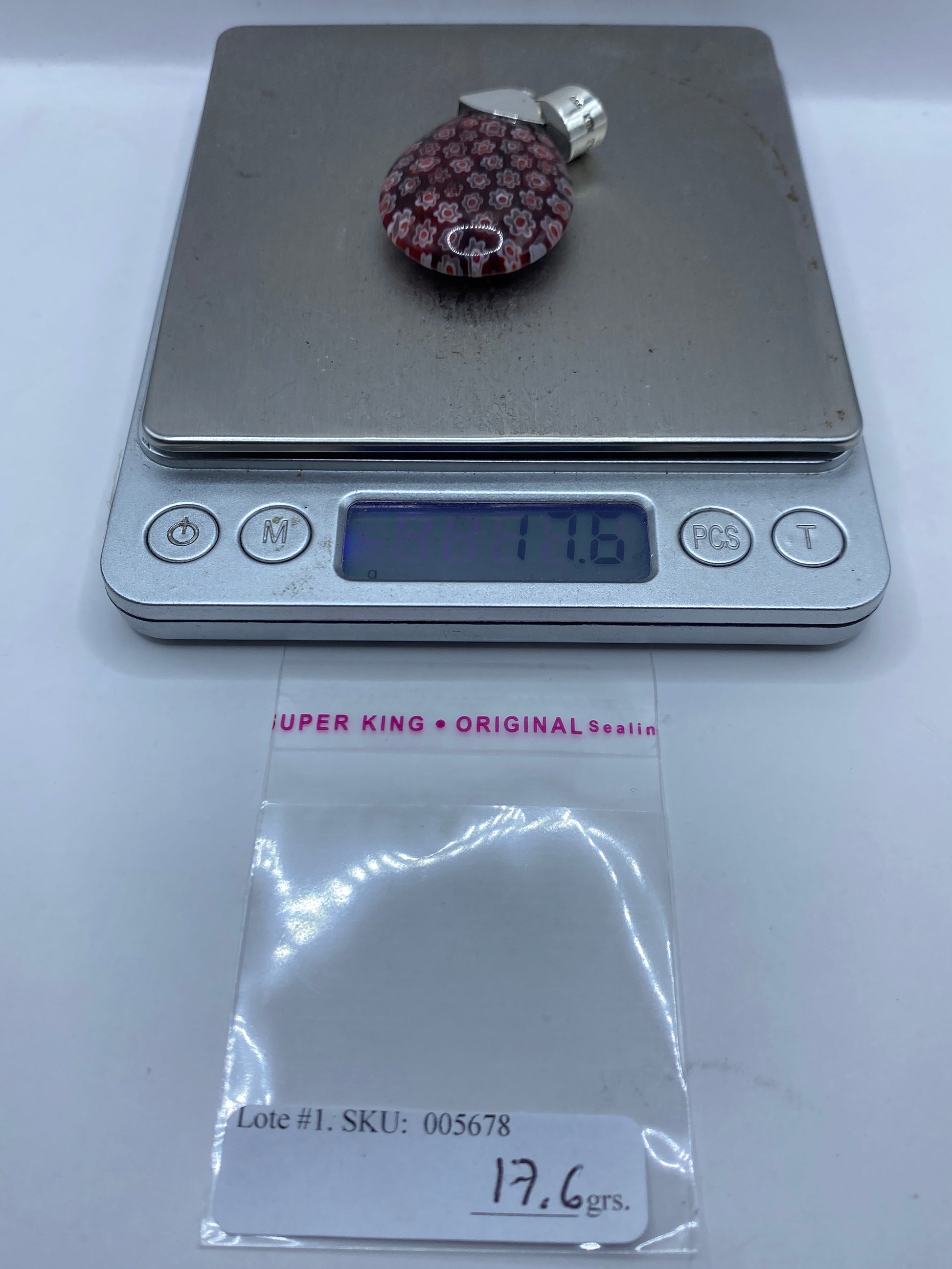 Dije Plata .950 con Piedra Roja Incrustada — Taxco — foto 6