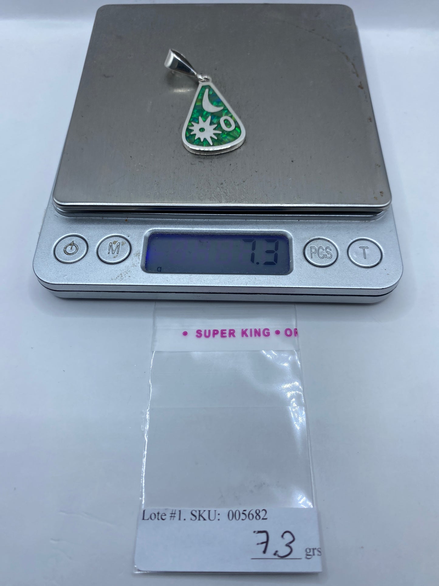 Dije Plata Ópalo de Fuego — Luna y Medicina Taxco — foto 6
