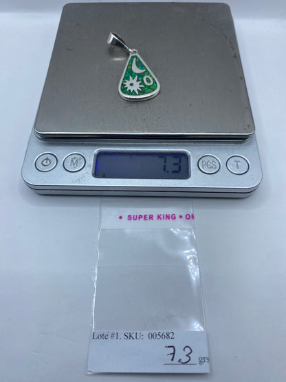 Dije Plata Ópalo de Fuego — Luna y Medicina Taxco — foto 6