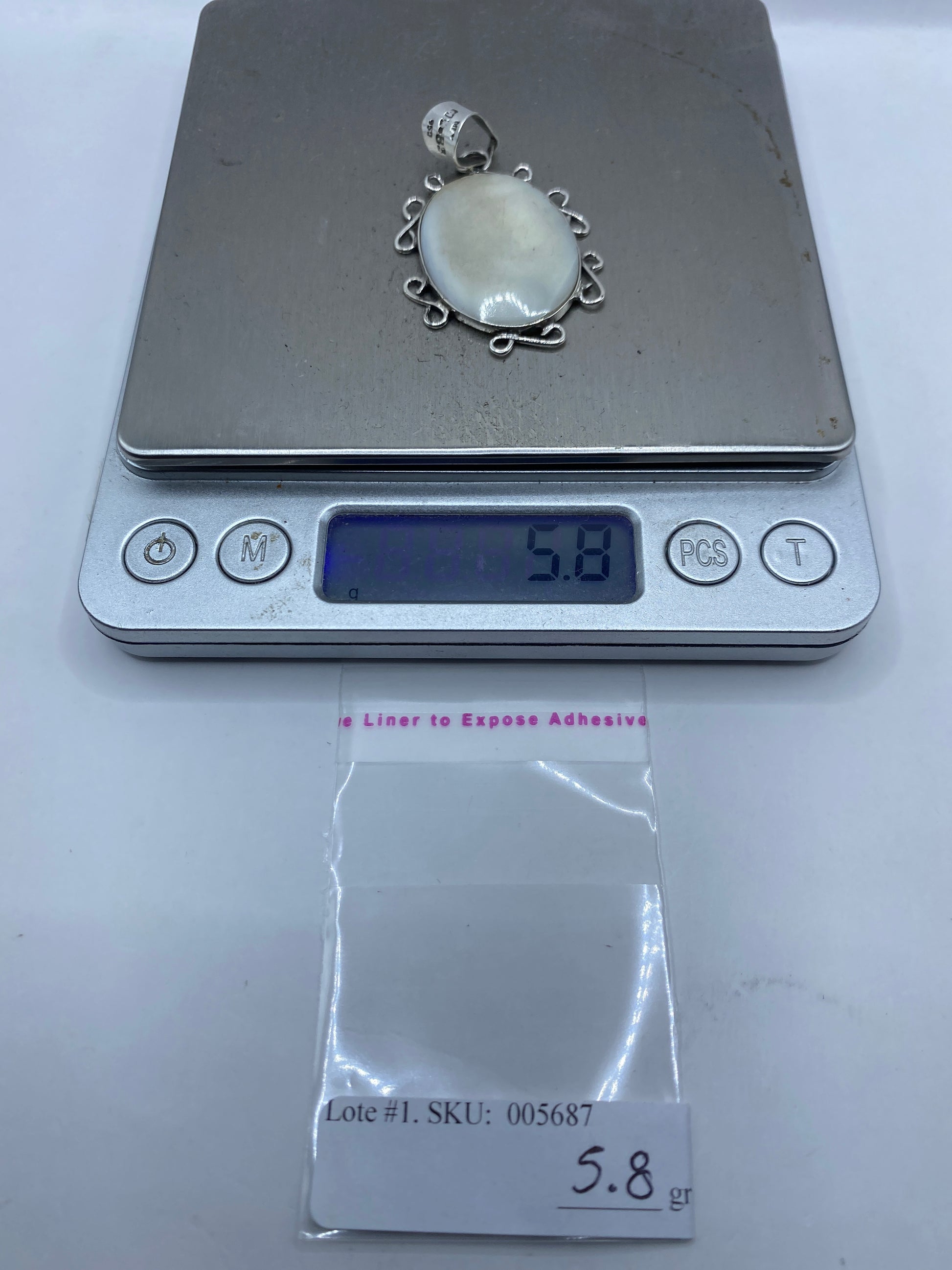 Dije de Plata .950 con Perla — Taxco Hecho a Medida — foto 6