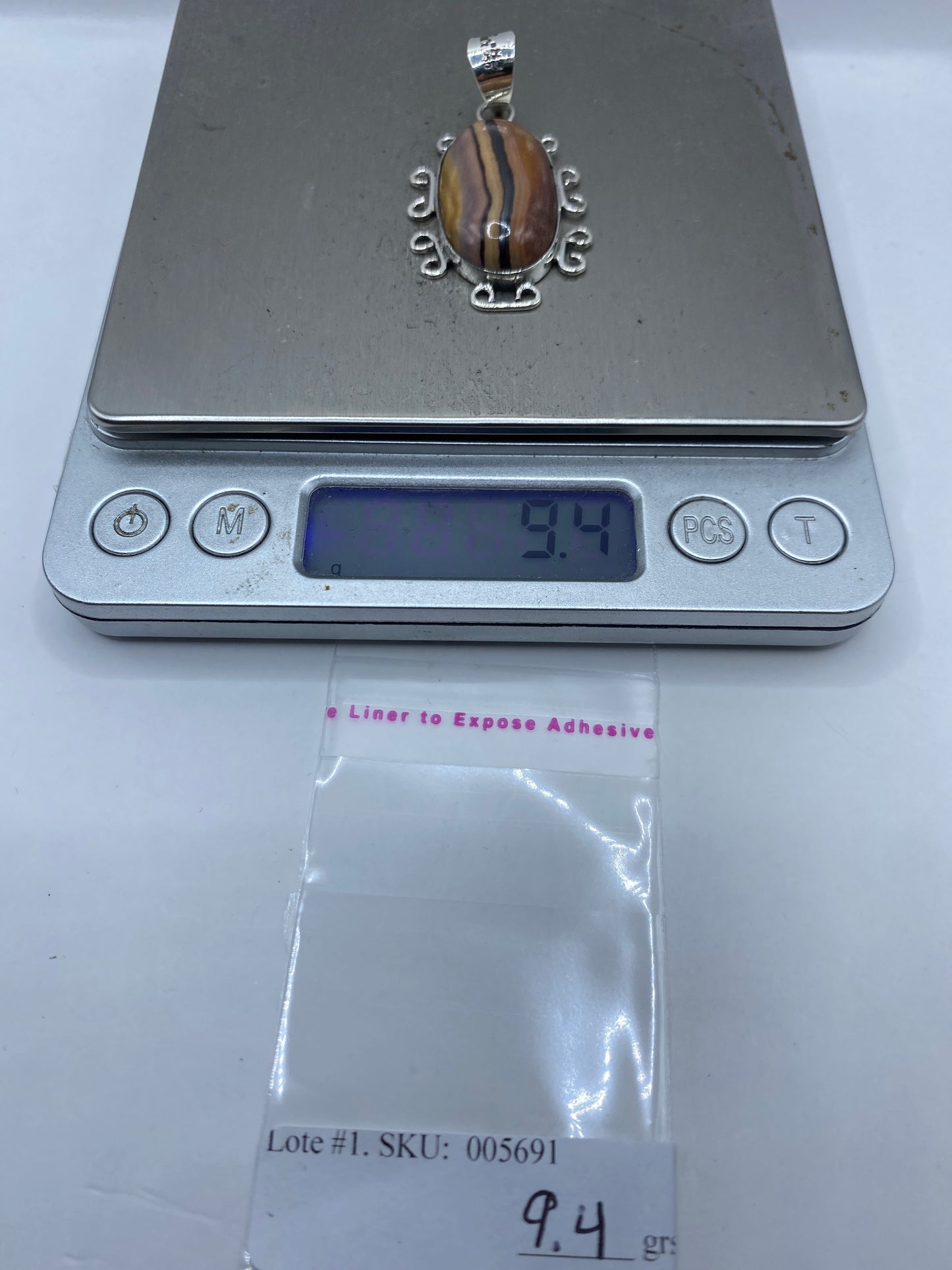 Dije de Plata .950 con Piedra Café — Taxco Artesanal — foto 6