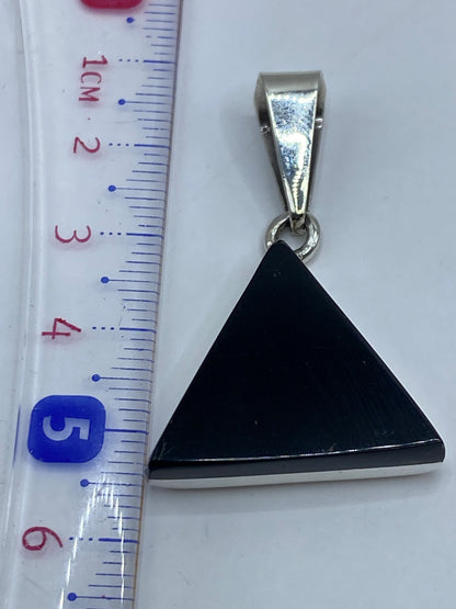Dije Plata Onix Triangular — Taxco .925 — foto 5
