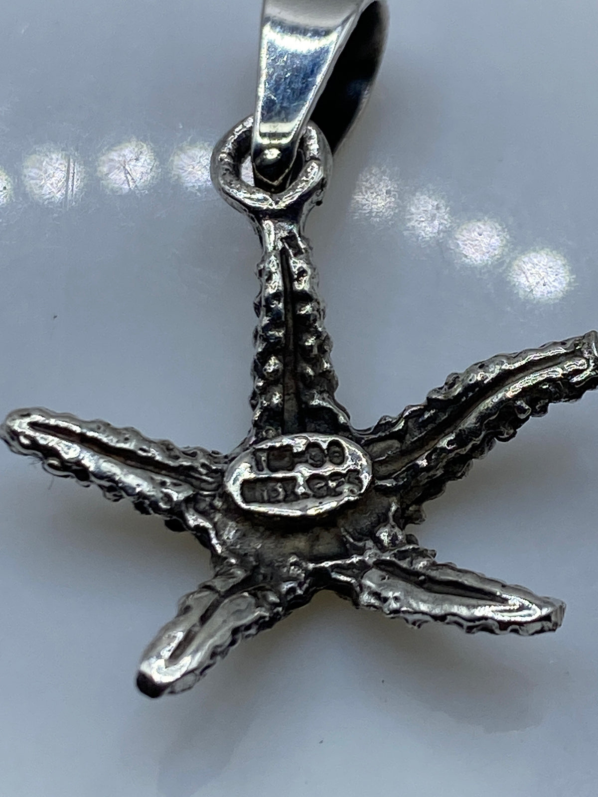Dije Estrella de Mar Plata Granulado — Taxco .925 — foto 5