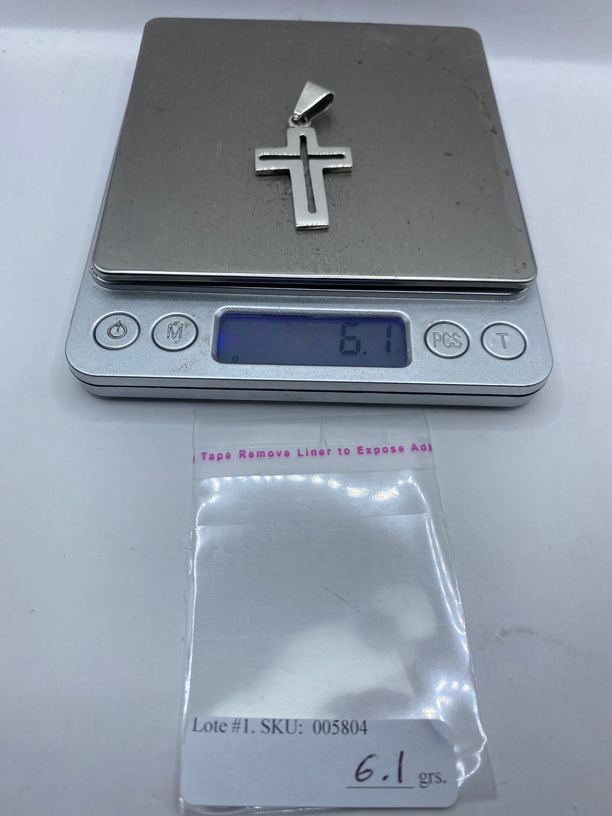 Dije Cruz de Plata Calado — Taxco .925 — foto 5