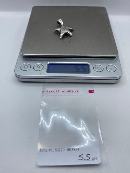 Dije Estrella de Mar en Plata Granulada — Taxco .925 — foto 5