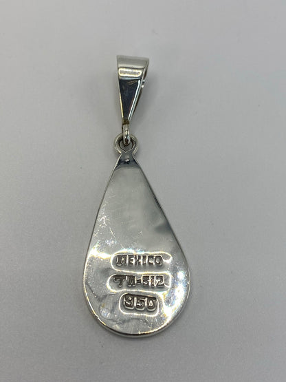 Dije Plata Calendario Azteca con Ópalo Verde — Taxco .950 — foto 5