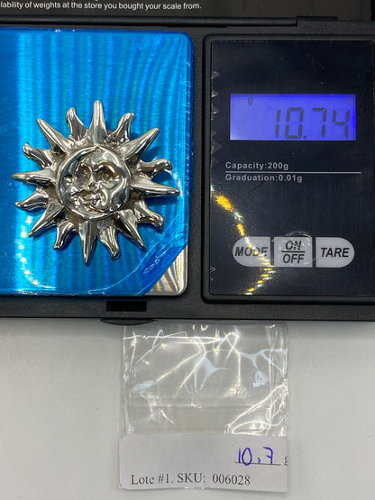 Dije Sol-Luna de Plata .925 Cartoneado — Taxco — foto 6