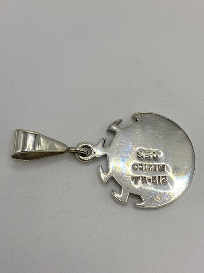 Dije Plata Calendario Azteca con Ópalo Fuego — Taxco 950 — foto 5
