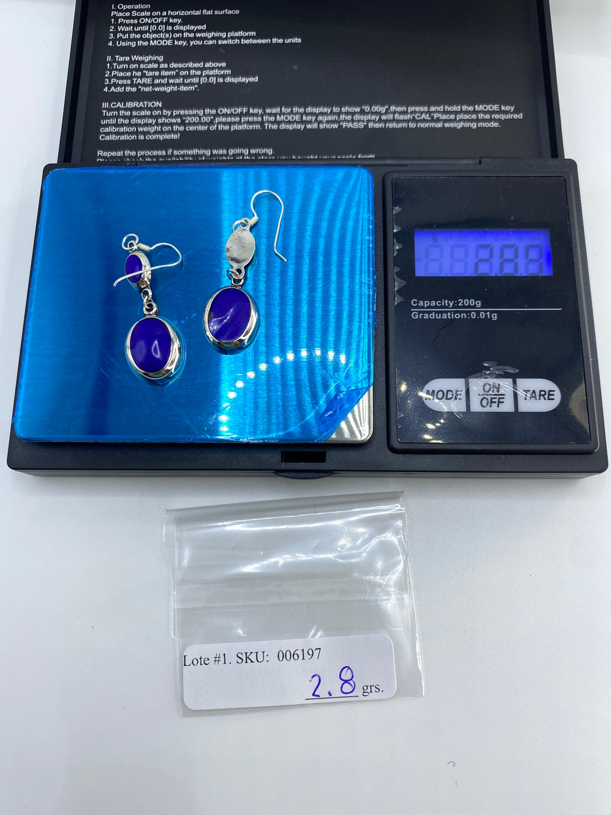 Aretes de Plata Lapislazuli — Taxco 925 — foto 6
