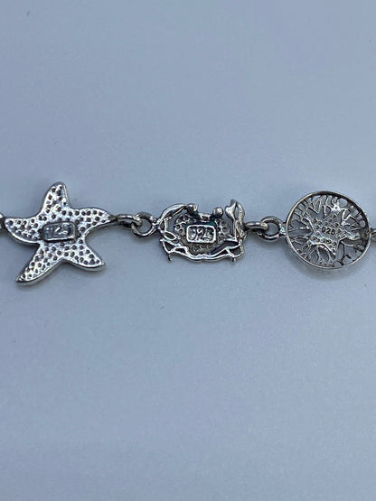 Pulsera Plata 925 Ópal de Fuego Azul — Taxco Artesanal — foto 5