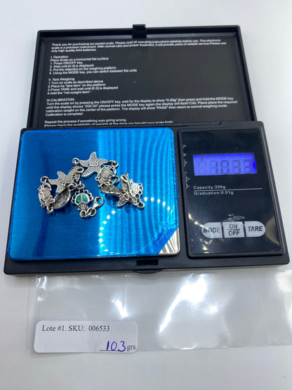 Pulsera Plata 925 Ópal de Fuego Azul — Taxco Artesanal — foto 7