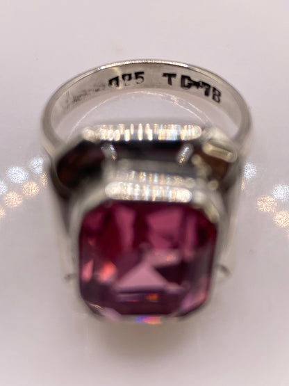 Anillo de Plata Solitario Circonia Rosa — Elegancia Pura — foto 5