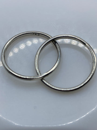 Anillo de Plata Banda Pulida Doble — Minimalista .925 — foto 5