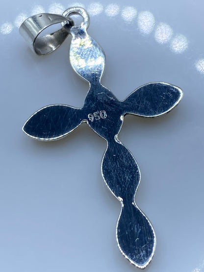 Dije Cruz de Plata con Opalo de Fuego — Taxco .950 — foto 5