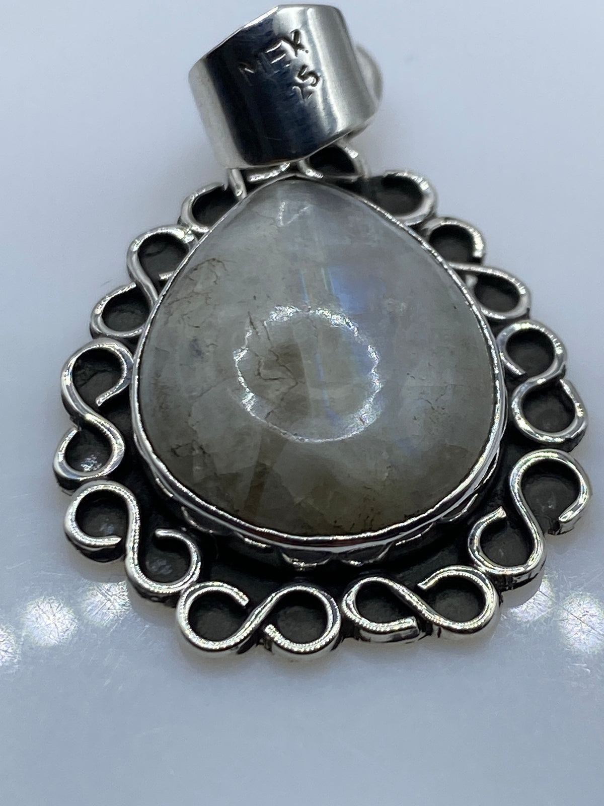 Dije de Plata con Piedra Blanca — Taxco .925 — foto 5