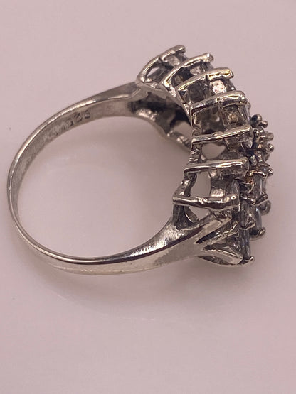 Anillo de Plata Solitario con Circonia Cristalina — Diseño Coctel — foto 5