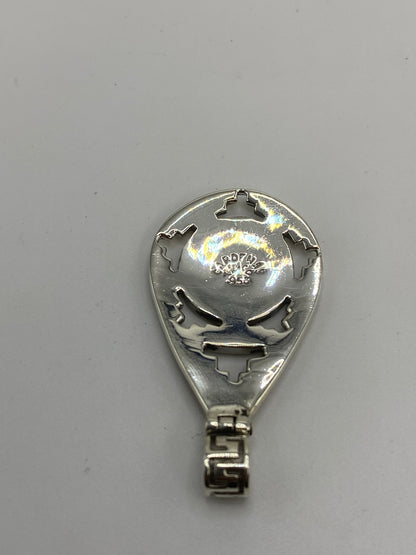 Dije Prehispánico Ópalo de Fuego — Plata 950 Taxco — foto 5