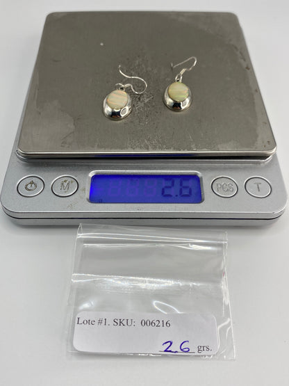 Aretes Plata Ópalo de Fuego — Taxco 925 — foto 6