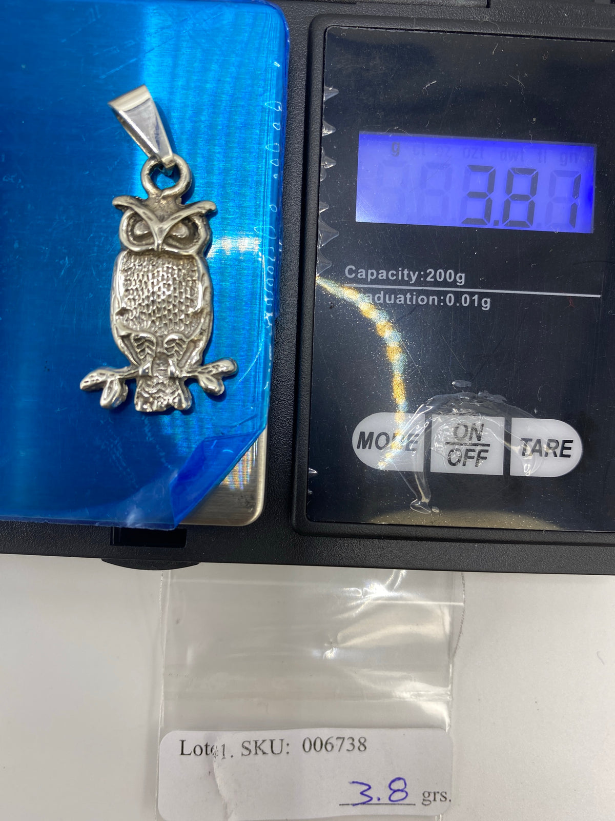 Dije Búho Repujado Plata 925 — Taxco — foto 6