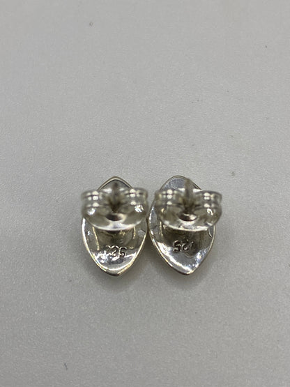 Aretes de Plata con Ópalo de Fuego Azul — Taxco 925 — foto 5