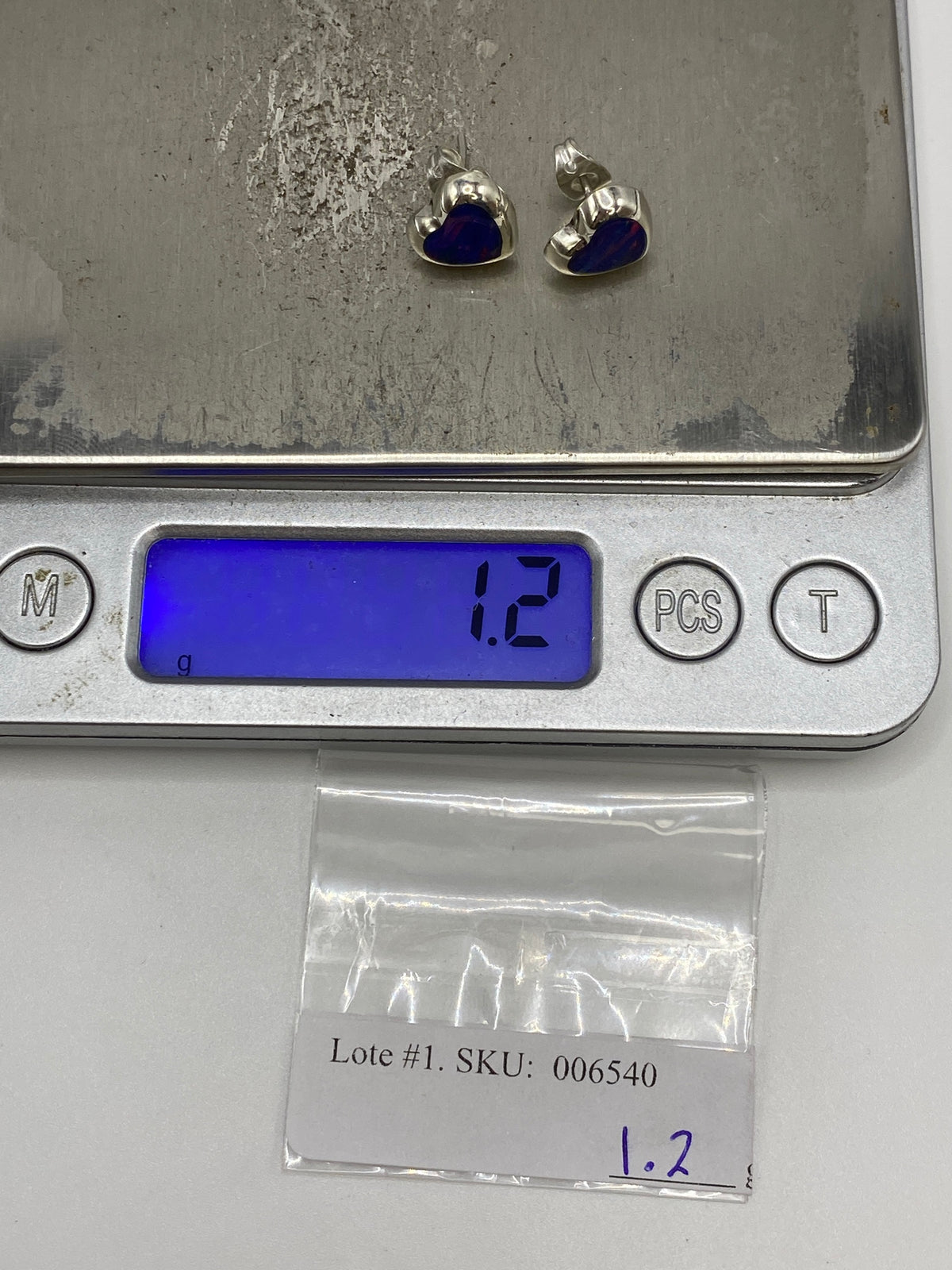 Aretes de Plata con Ópalo de Fuego Morada — Taxco 925 — foto 6
