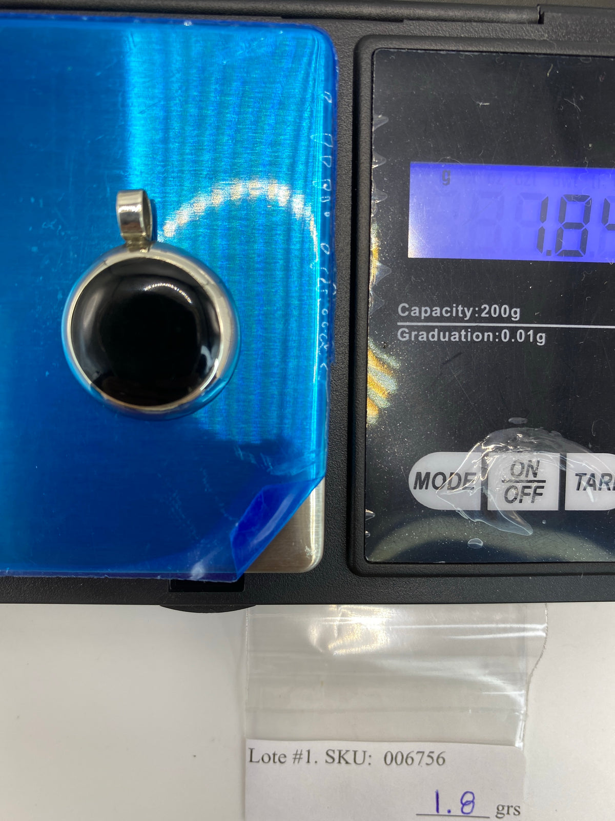 Dije de Plata con Ónix Negro — Taxco 925 — foto 6