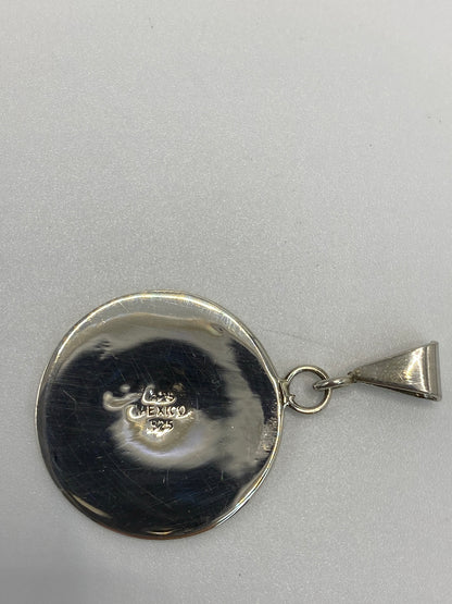 Dije Plata Prehispánico con Ópalo de Fuego — Taxco 925 — foto 5