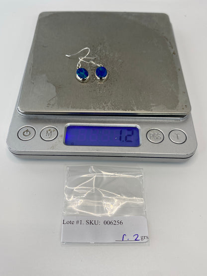 Aretes de Plata con Ópalo de Fuego — Taxco 925 — foto 6