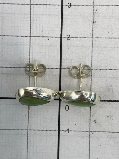 Aretes de Taxco con marca 925, vista trasera de los postes